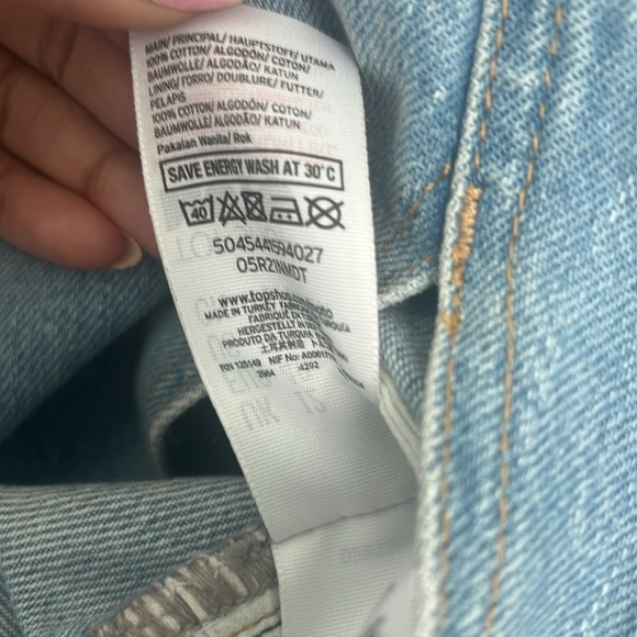 Topshop MOTO Denim Midi Skirt - Picture 4 of 6